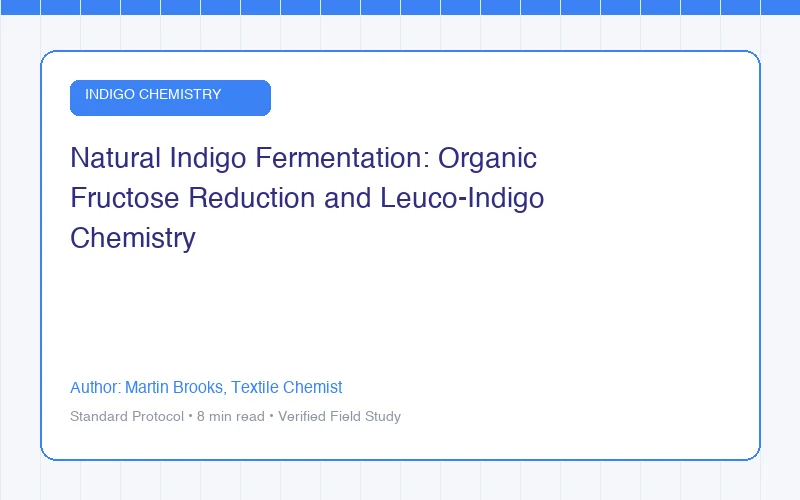 Natural Indigo Fermentation: Organic Fructose Reduction and Leuco-Indigo Chemistry