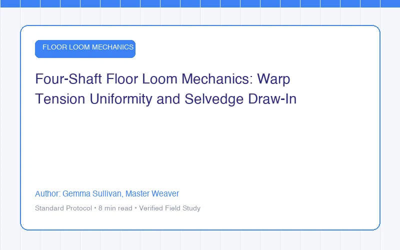 Four-Shaft Floor Loom Mechanics: Warp Tension Uniformity and Selvedge Draw-In